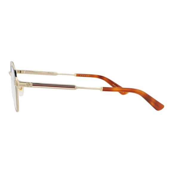 Gucci Mens Round/Oval Blue Gold Transparent Fashion Designer Eyewear - Picture 3 of 4